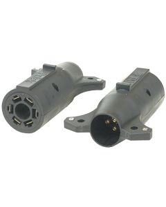 Pollak Stoneridge 7Way RV To 6Way Round Adapter JPC 12719EV