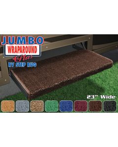Prest-O-Fit Jumbo Wrap Around Step Rug Gry PSF 21053