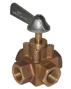 Groco 4-Way 1/2  Full Flo Selector GRO FV450X