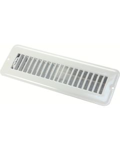 JR Products 2X10In Metal Floor Register Regular Undamp White JRP 0228905