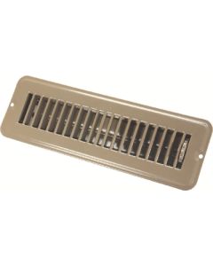 JR Products 2X10In Metal Floor Register Regular Undamp Brown JRP 0228915