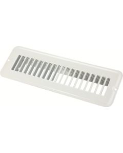 JR Products 2X10In Metal Floor Register Regular Undamp White JRP 0228925