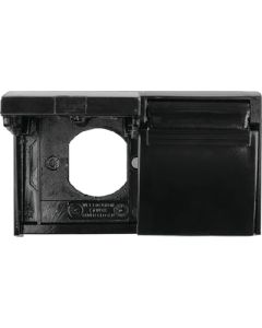 WEATHER PROOF OUTLET COVER BLK 342-0512115