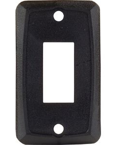 Jr Products Single Face Plate Black Pk5 Jrp 128515