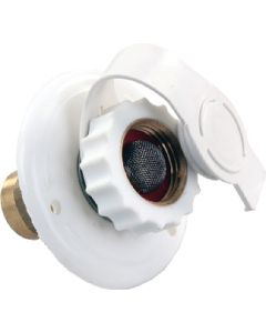 JR Products City Water Flange Metal White 1/2" FPT JRP 62155