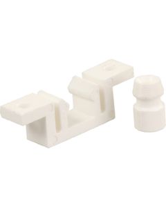 JR Products Closet/Folding Door Latch/Strike White JRP-81855