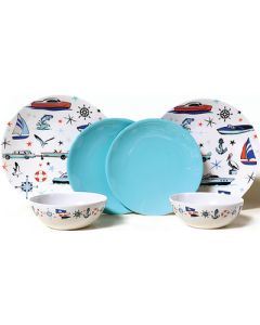 JR PRODUCTS 6-PIECE MARINE DISH SET CC-009
