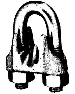 Chicago Hardware Wire Rope Clip Galv 3/16In CHI 231657
