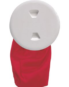Beckson Marine Deckplate W/Storage Bag 6In Wh BEC DP60BW