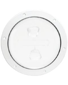 Beckson Marine Deckplate 6In Wht Screw Nonski BEC DP64W