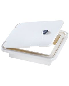 RV Designer Lg Lcking Hatch Rectangular Polar White RVD B152