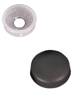 RV Designer Screw Cover-Blk. (Pack Of 14) RVD H603