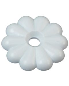 RV Designer Rosette Washer #6 White 14Pk RVD H613
