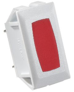 RV Designer Switch Ill W-Red Light-White RVD S365