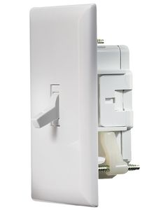 RV Designer White Wall Switch W/Cov-Plate RVD S821