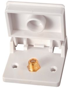 RV Designer Weatherproof TV Jack-White RVD T111