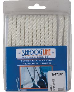 Sea-Dog Line Twist Nyl Fendline 3/8X8Wht Pr SDG 301106008WH1