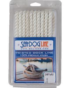 Sea-Dog Line Twisted Nylon Dl 3/8 X10' Wht SDG 301110010WH1