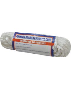 Sea-Dog Solid Braid Polycord 1/8"X50' White SDG 303303050WH1