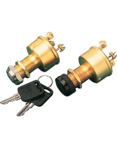 Sea-Dog Line Brass 3-Position Key Switch SDG 4203501