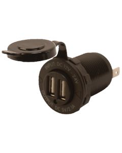SEA-DOG LINE ROUND DUAL USB POWER SOCKET 426503