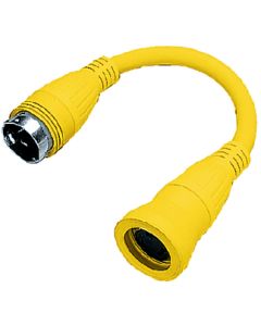 Hubbell Adapter 30A Twist-15 Str Wht HUB HBL61CM22W