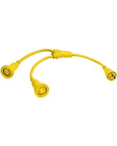 Hubbell Y Adapter 2-30A W/1-30A Rect. HUB HBL64CM56