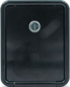 GRAVITY WATER HATCH W/KEY BK