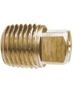 Brass Fittings 1/8 Brass Sq Head Pipe Plug MLM 28084