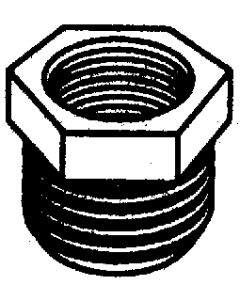 Brass Fittings Plastic Hex Bushing 3/4 X 3/8 MLM 28667W