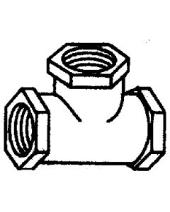 Brass Fittings Plastic Tee 1/2 MLM 28743W