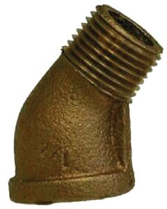 Brass Fittings 1-1/4 Bronze 45 Deg Street Ell MLM 44206