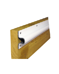 Dock Edge "C" Guard Economy PVC Profiles 10ft Roll - White 1132-F