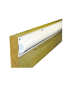 Dock Edge Standard "D" PVC Profile 16ft Roll - White 1190-F
