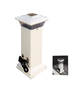 Dock Edge Cleatlite Solar Dock Light w/SS Mooring Cleat 12" 96-250-F