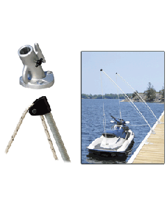Dock Edge Economy Mooring Whips 2PC 12ft 3120-F