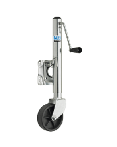 Pro Series 1000 lbs. Zinc Plated Swivel Jack w/6" Poly Wheel EJ10000101