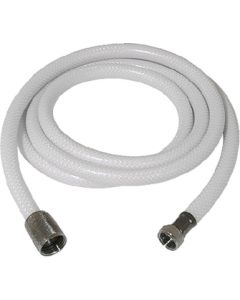 6' WHITE NYLON SHOWER HOSE