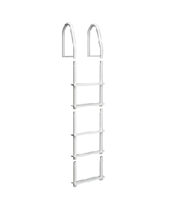 Dock Edge Fixed 5 Step Ladder Bight Whit 2105-F