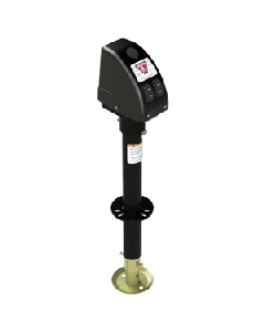 Fulton Bulldog 3,500 lbs. A-Frame RV Jack w/Powered Drive - 12V - Black Cover