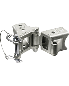 Fulton Fold-Away Bolt-On Hinge Kit 2" x 3" Trailer Beam, Rating 5,000 lbs., 48" Pivot, Z-Max 600 Zinc Finish HDPB230101