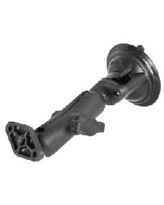 RAM Mount Composite Twist Lock Suction Cup w/Double Socket Arm & Double Base Adapter