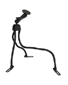 RAM Mount POD III No-Drill Mount w/Double Socket Arm, 2.5" Round Base & 3.68" Round Base