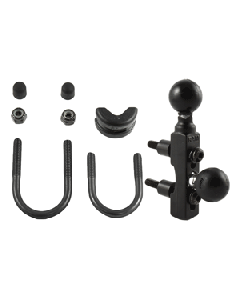 RAM Mount Motorcycle Combination Base f/Handlebar or Brake/Clutch Reservoir w/2 1" Balls
