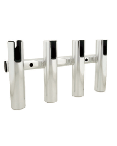 TACO 4-Rod Holder Rack - Brushed Aluminum