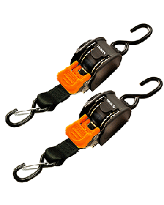 CargoBuckle Mini G3 Retractable Tie-Down w/ Dual S-Hooks 1" x 72"