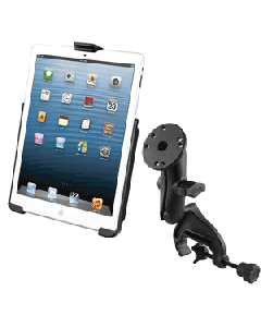RAM Mount Yoke Clamp Mount w/Apple iPad mini EZ-ROLL'R Cradle RAM-B-121U-202-AP14U
