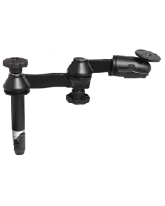 RAM Mount Double Swing Arm w/4" Male Tele-Pole - No Female RAM-VP-SW1-4