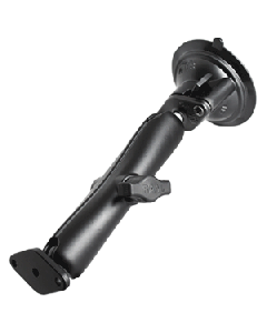RAM Mount Twist Lock Suction Cup Mount w/Long Double Socket Arm RAM-B-166U-C