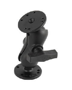 RAM Mount 1.5" Ball Mount Short Arm W/ 2/2.5" Round Base RAM-101U-B